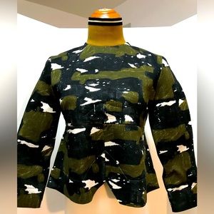 MARNI Military Green/Black Turtleneck 4/40 NWOT